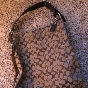 Coach Brown Shoulder Purse